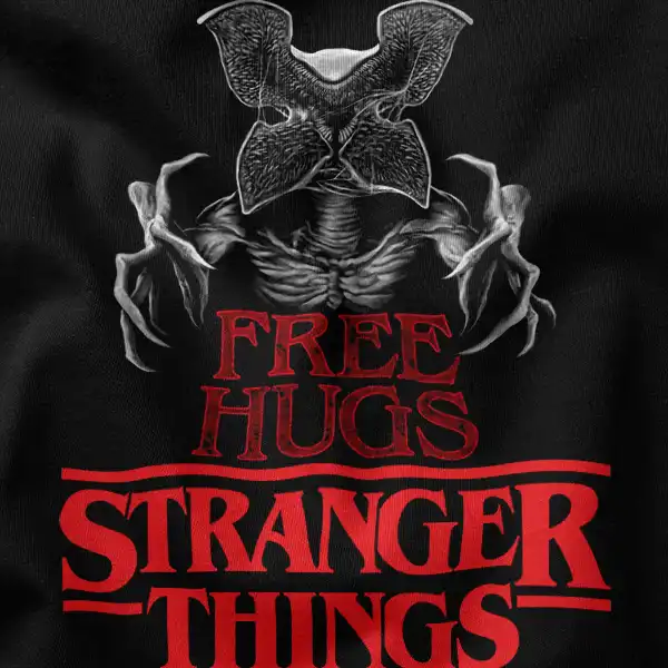 Stranger Things Monster Free Hugs Graphic Apparel