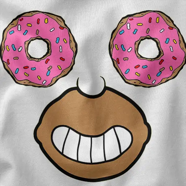 Funny Face Homer Donut Supplier Simpson T-Shirt