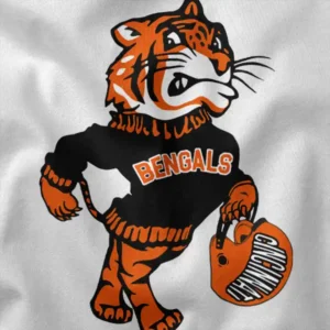 Cartoon Bengals Mascot Animal Graphic Apparel