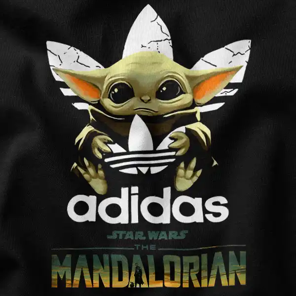 Baby Yoda Style Adidas Mandalorian Hypebeast Graphic Merch