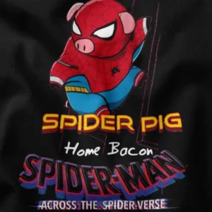 Spiderpig Across The Spider Verse Graphic Apparel