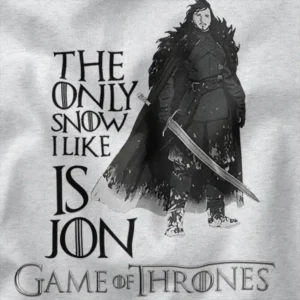 Jon Snow Sword GOT Series Graphic Apparel