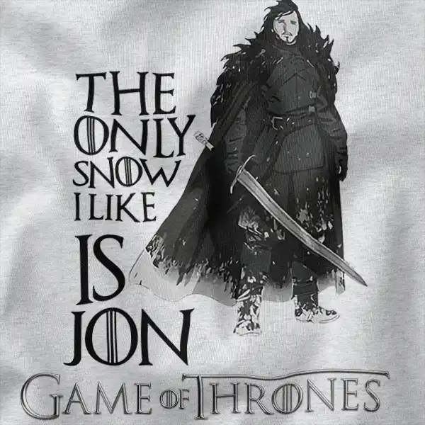Jon Snow Sword GOT Series Graphic Apparel