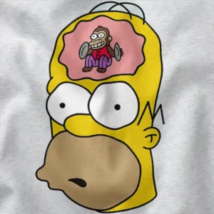 Homer With Monkey Head Graphic Merch