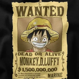 New World Luffy Gear 5 Wanted Graphic Merch