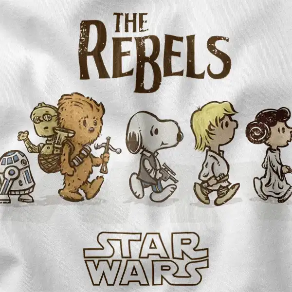 Peanuts Cartoon Star Wars The Rebels T-Shirt