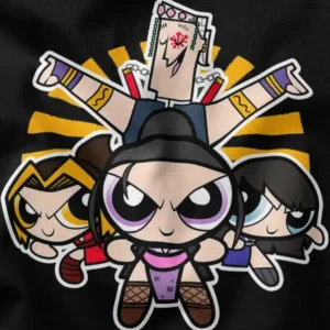 Powerpuff Girls Demon Slayer Ninja Graphic Apparel