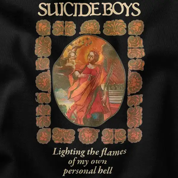 Suicideboys Lighting the Flames Cover Art T-Shirt