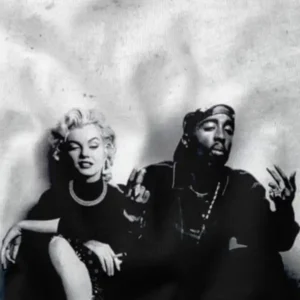 Tupac and Marilyn Monroe Iconic Legends Graphic Tee
