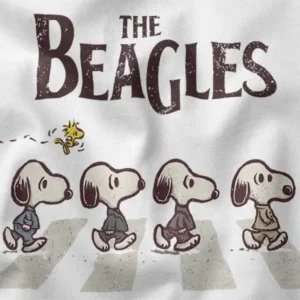 The Beagles Snoopy Dog Abbey Road Graphic Tee
