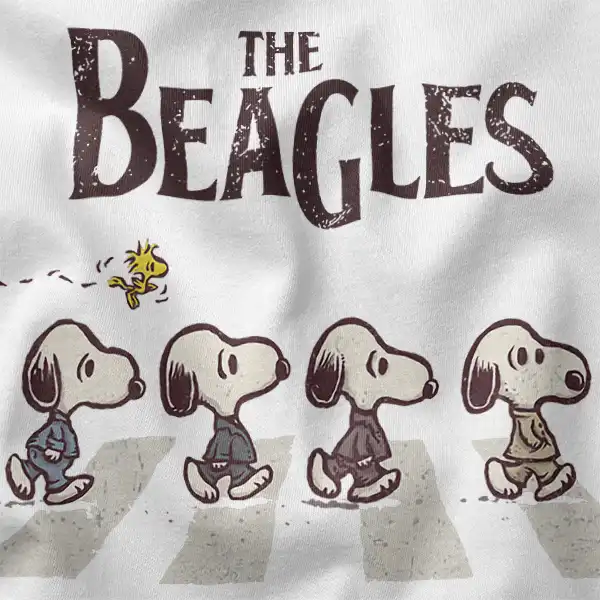 The Beagles Snoopy Dog Abbey Road T-Shirt