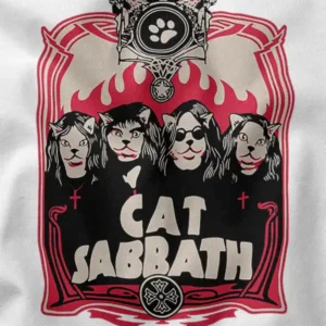 Metal Meow Black Sabbath Cats Graphic Tee