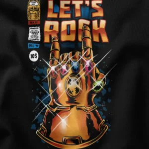 Infinity War Begins Thanos Let's Rock Graphic Apparel