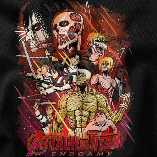Epic Titan Endgame Battle Anime Crossover Graphic Apparel