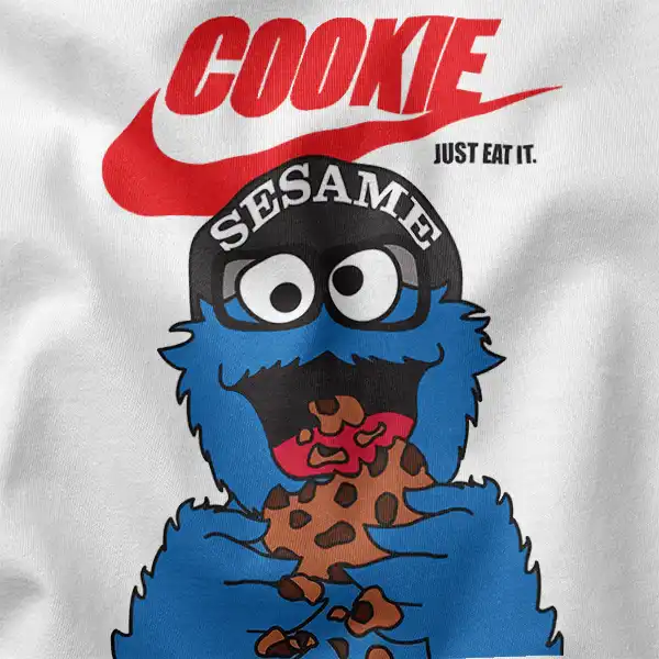 Cookie Monster Eating Nike T-Shirt