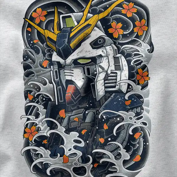 Steel Samurai Nu Mecha Gundam T-Shirt