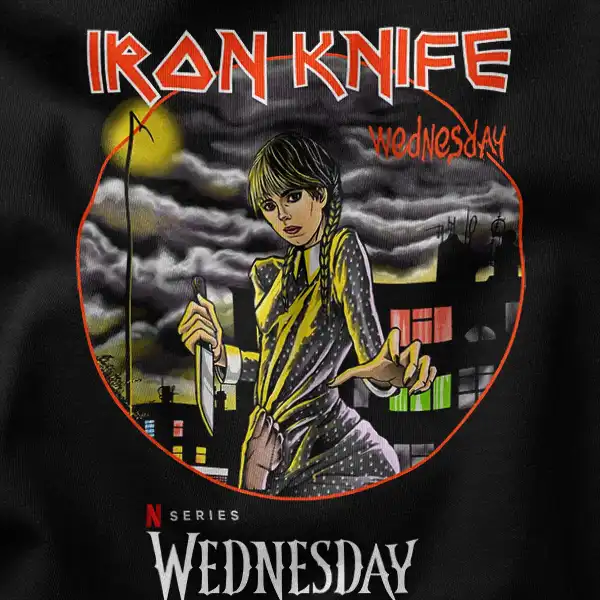 Original Wednesday Addams Iron Knife T-Shirt