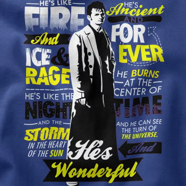 Timey-Wimey with Doctor Who Quotes Graphic Apparel T-Shirt