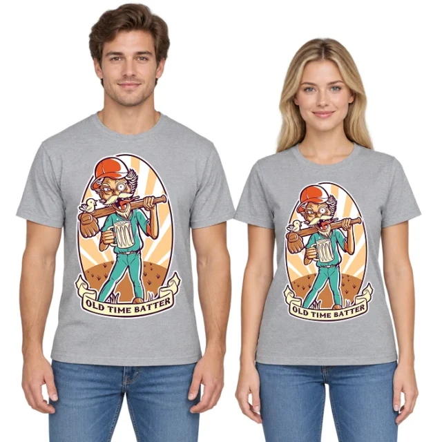 Old Time Batter Beer Drinking Grandpa T-Shirt