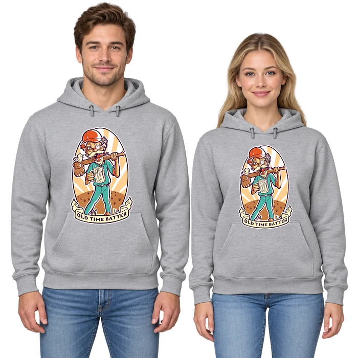 Old Time Batter Beer Drinking Grandpa Hoodie