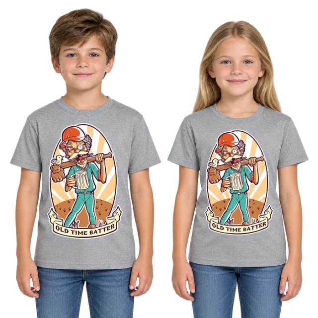 Old Time Batter Beer Drinking Grandpa T-Shirt